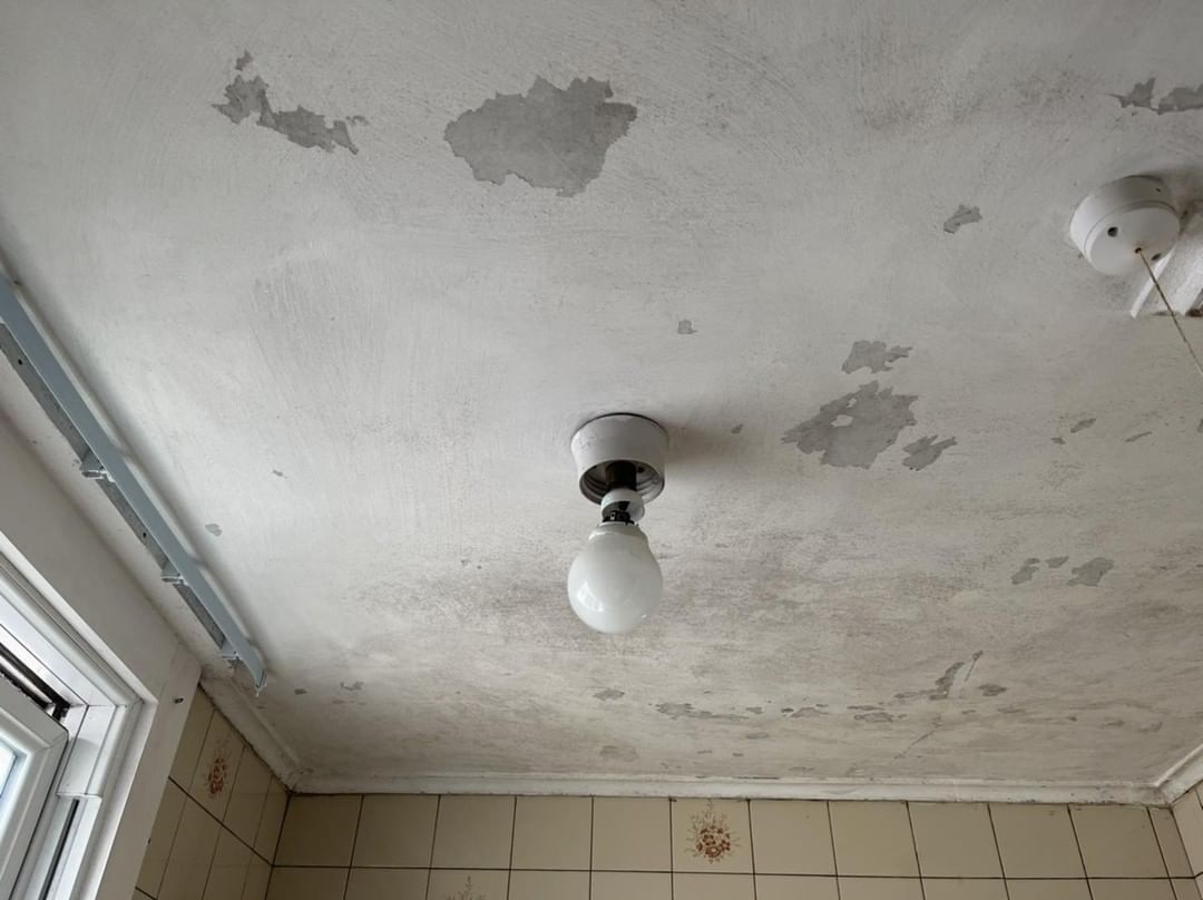 bathroom ceiling paint peeling